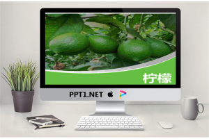 绿色柠檬PowerPoint模板.ppt[共7张]