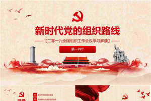 新时代党的组织路线PPT模板.pptx[共24张]