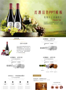 法国红酒宣传PPT模板.pptx[共24张]