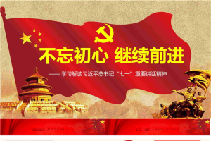 《不忘初心继续前进》党建学习PPT模板.pptx[共29张]
