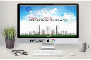 城市楼盘幻灯片模板.ppt[共4张]