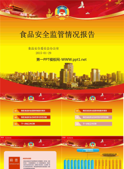 食品安全监管情况报告PPT模板.ppt[共16张]