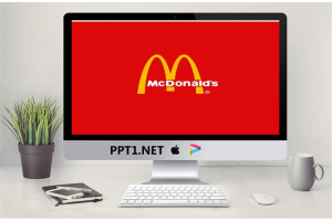 麦当劳培训宣传动画PPT模板.ppt[共14张]