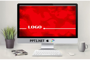 红色浪漫爱情PPT模板.pptx[共7张]