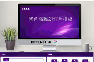 紫色高雅幻灯片模板.ppt[共12张]