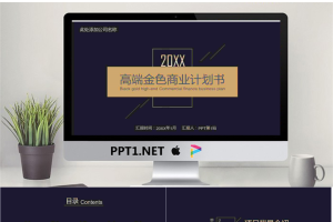 精致黑金风格商业融资计划书PPT模板.pptx[共31张]