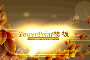 炫光叶子PPT模板.ppt[共4张]