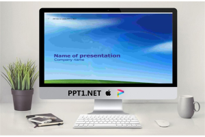 XP桌面风格的自然风光PPT模板.ppt[共2张]
