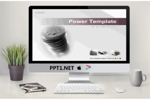 银币背景的金融经济幻灯片模板.ppt[共20张]