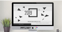 创意多边形背景的时尚PPT模板免费.pptx[共35张]