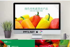 绿色有机蔬菜PPT模板.pptx[共26张]