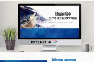 《狼的精神》团队协作培训PPT模板.pptx[共29张]