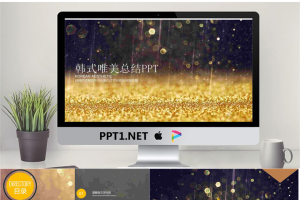唯美韩国风格商务汇报PPT模板.pptx[共22张]