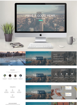 经典扁平风格PPT模板_编号DU6naE.pptx共[15]页