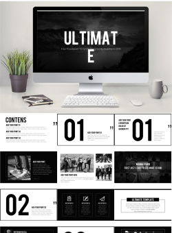 经典扁平风格PPT模板_编号vP8B44.pptx共[15]页