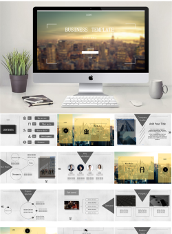 经典扁平风格PPT模板_编号wn4cw3.pptx共[24]页